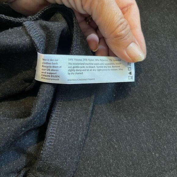 Eileen Fisher Viscose Blend Pull on Gray Pants.Size XS - Picture 10 of 11
